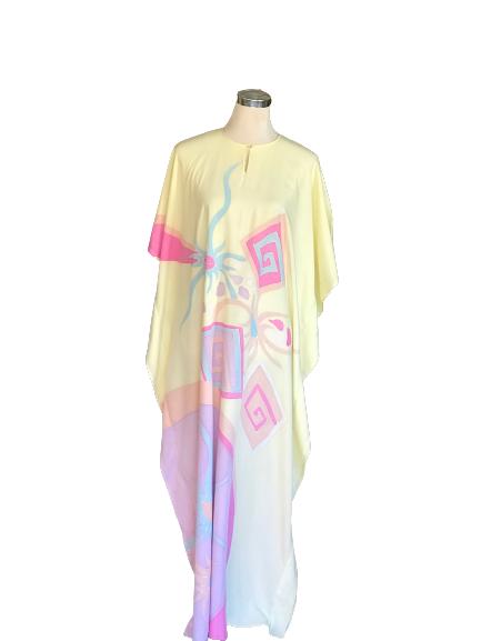 KAFTAN LENGAN PENDEK  PASTEL