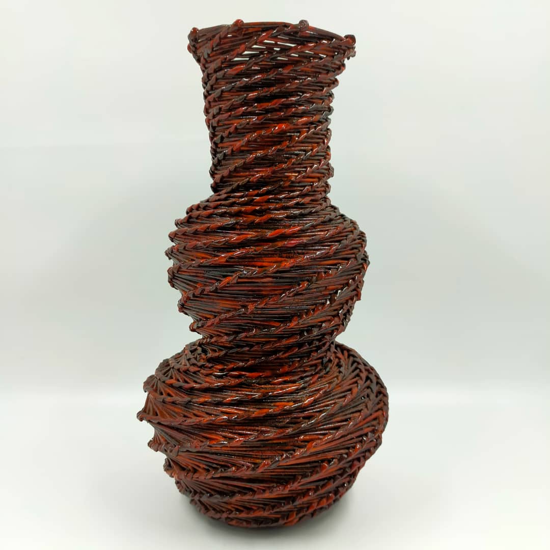 NEWS PAPER TALL FLOWER VASE