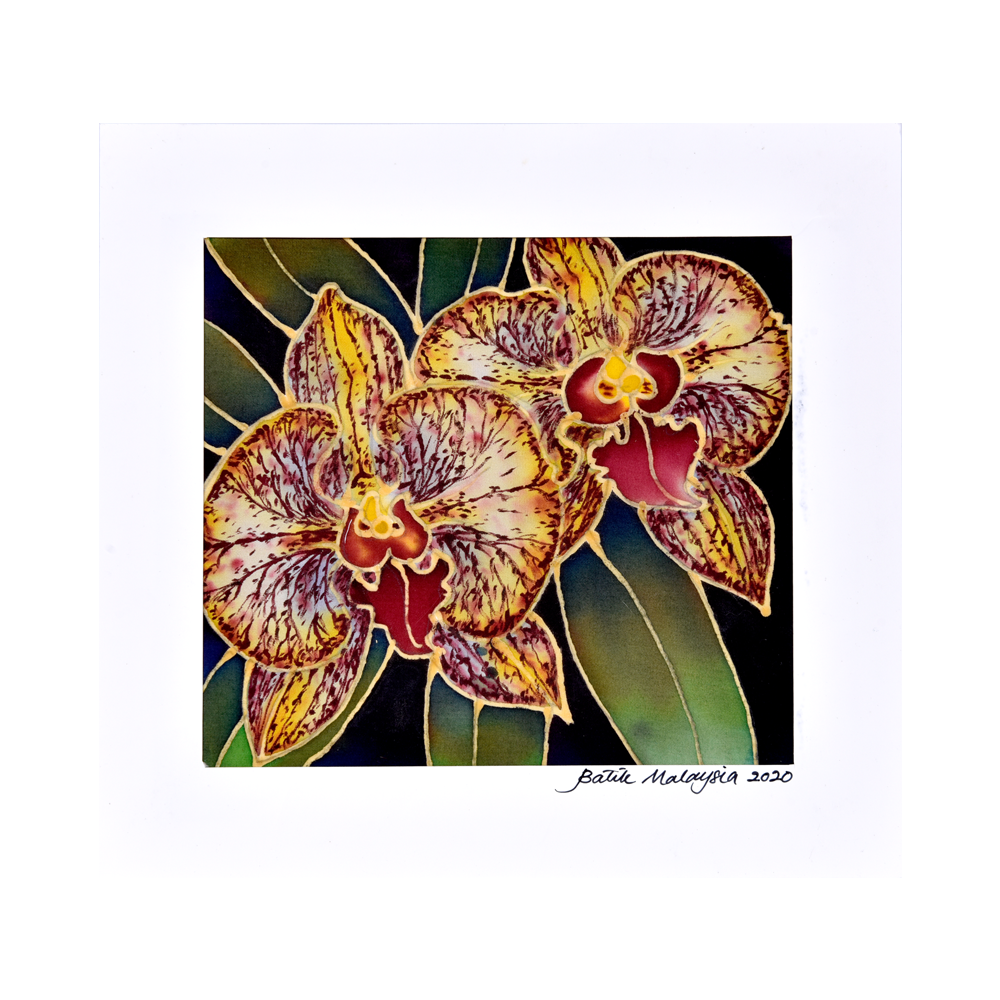 BATIK  DRAWING  ORKED BULAN (PHALEANOPSIS ORCHID) MOTIF