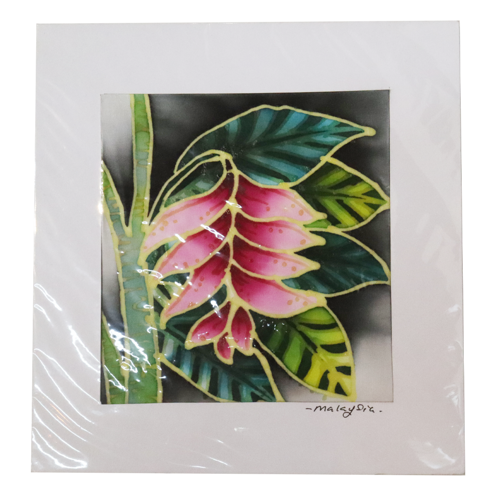 KAD LUKISAN BATIK BERMOTIF "BUNGA HELICONIA"