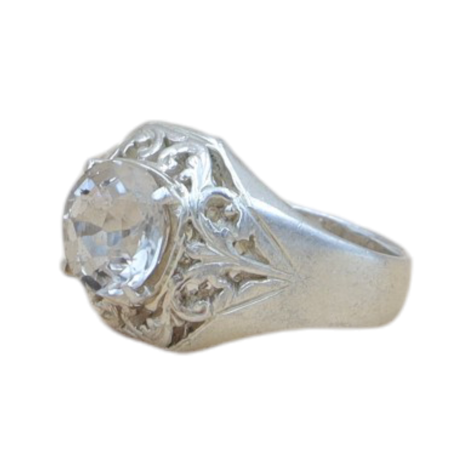 SILVER MEN'S RING