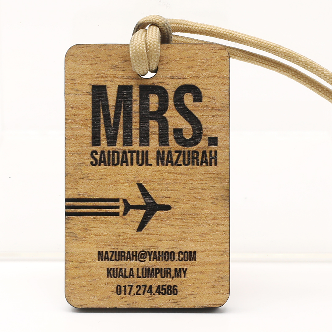 (PRE-ORDER) LUGGAGE TAG KAYU