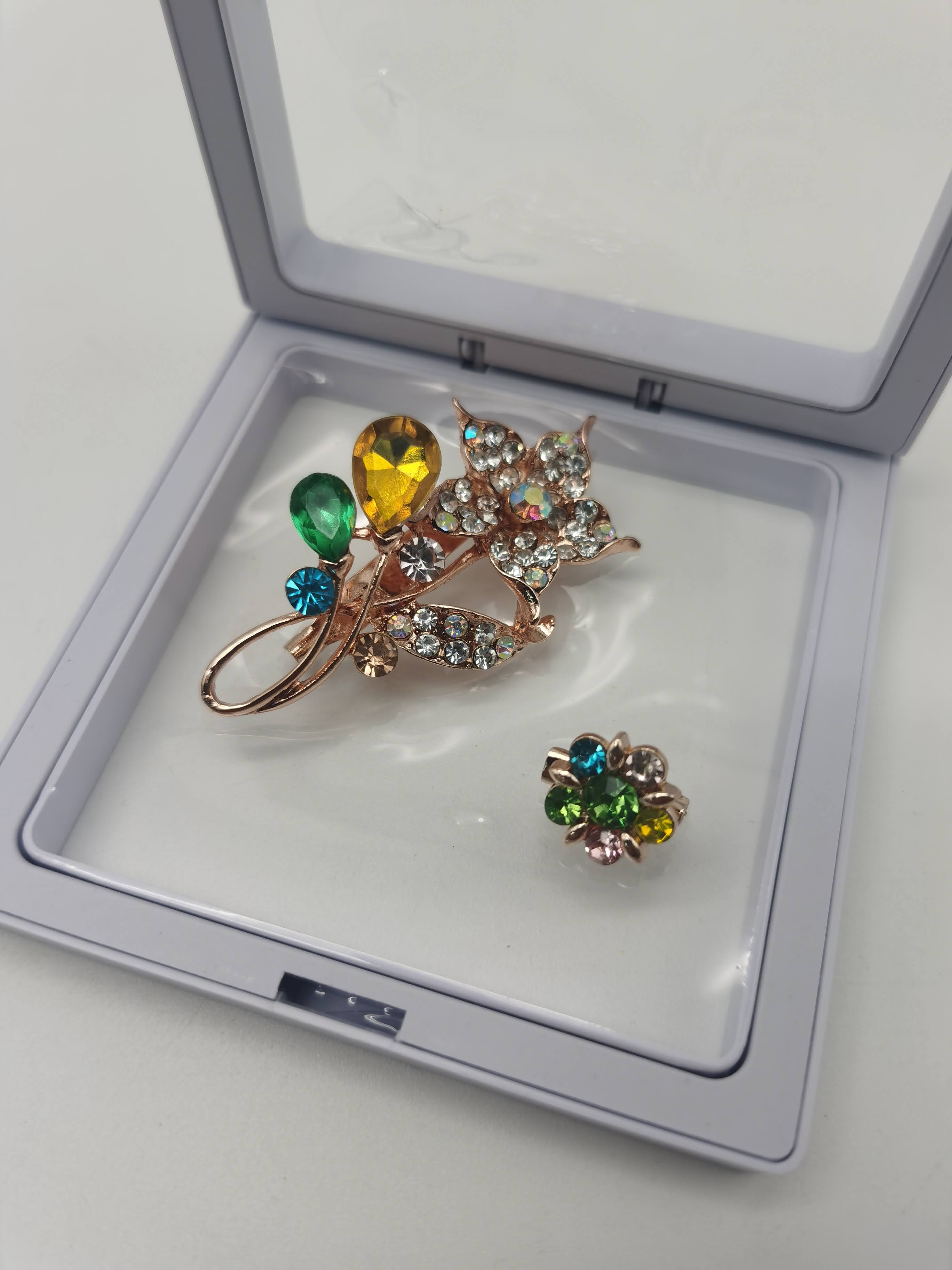 SET PIN WANITA KUNING + HIJAU + BIRU