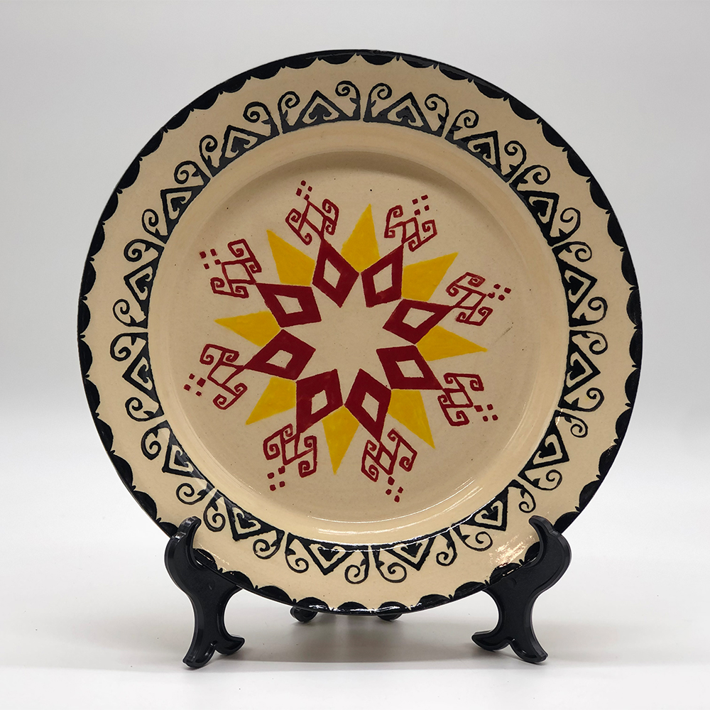 BORNEO CERAMIC PLATE - BUAH LEMBA PECAH LAPAN