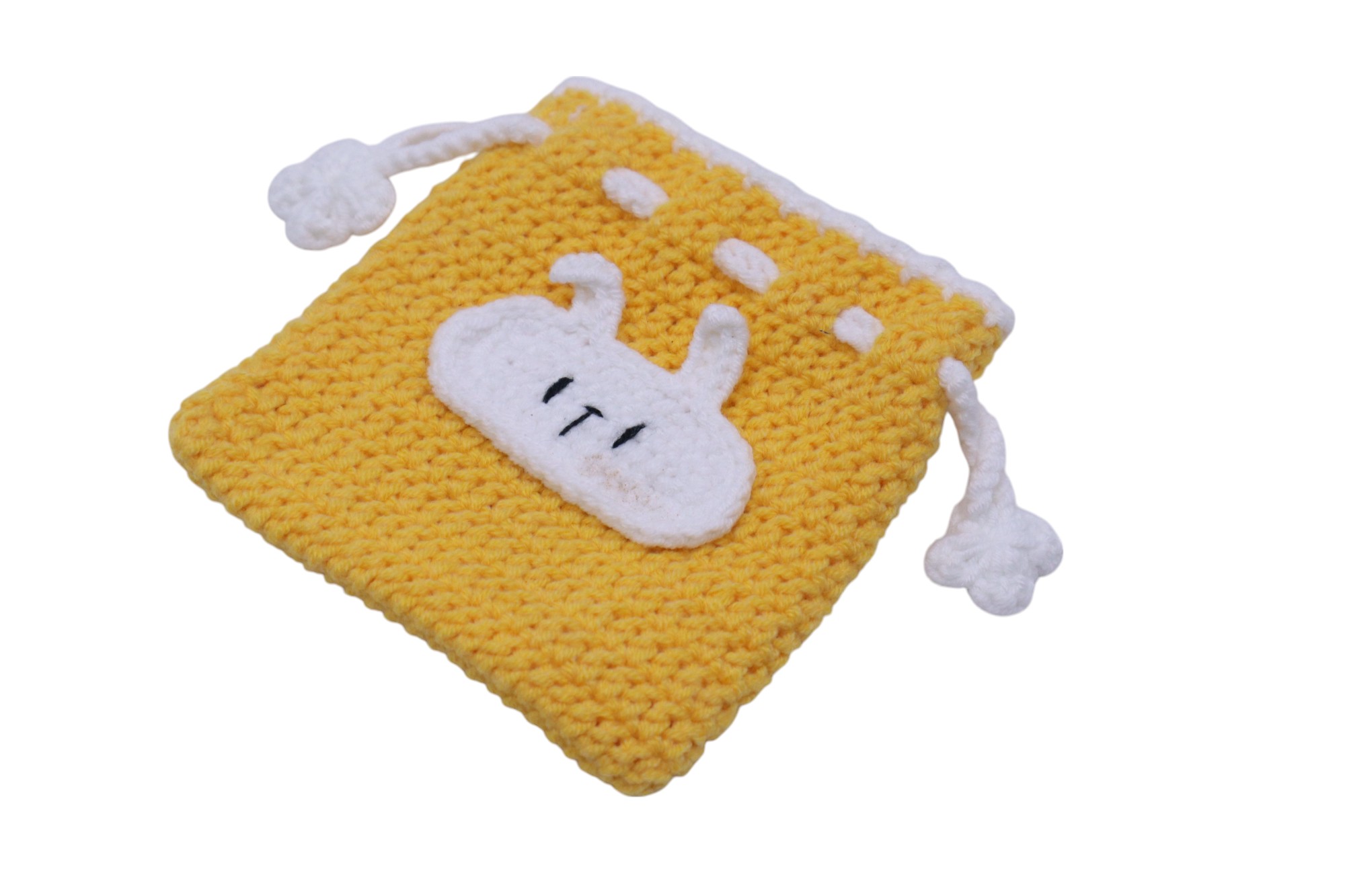 MINI DRAWSTRING CROCHET BAG (BUNNY) 03