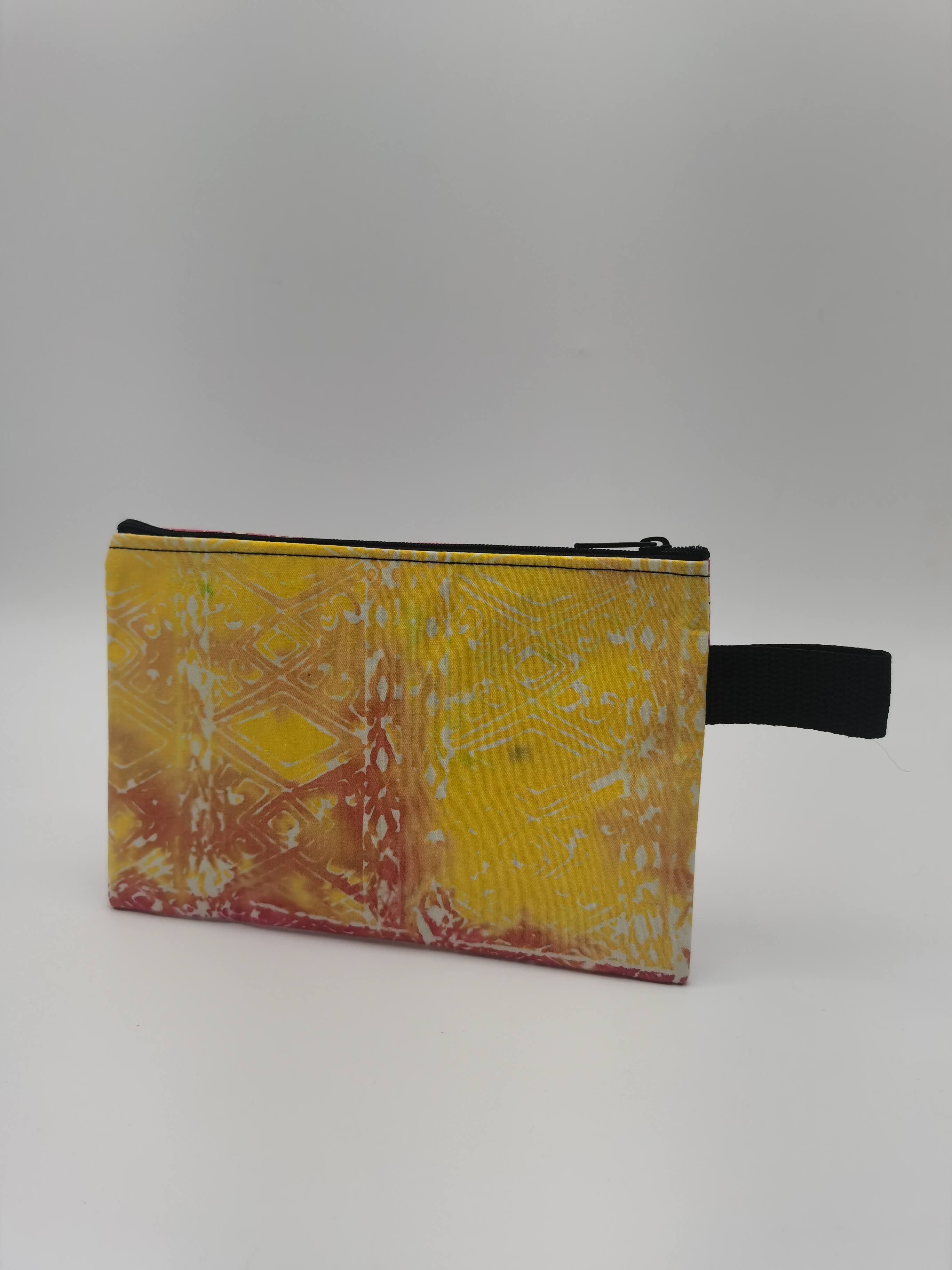 WALLET BATIK COTTON SIZE L YELLOW PINK