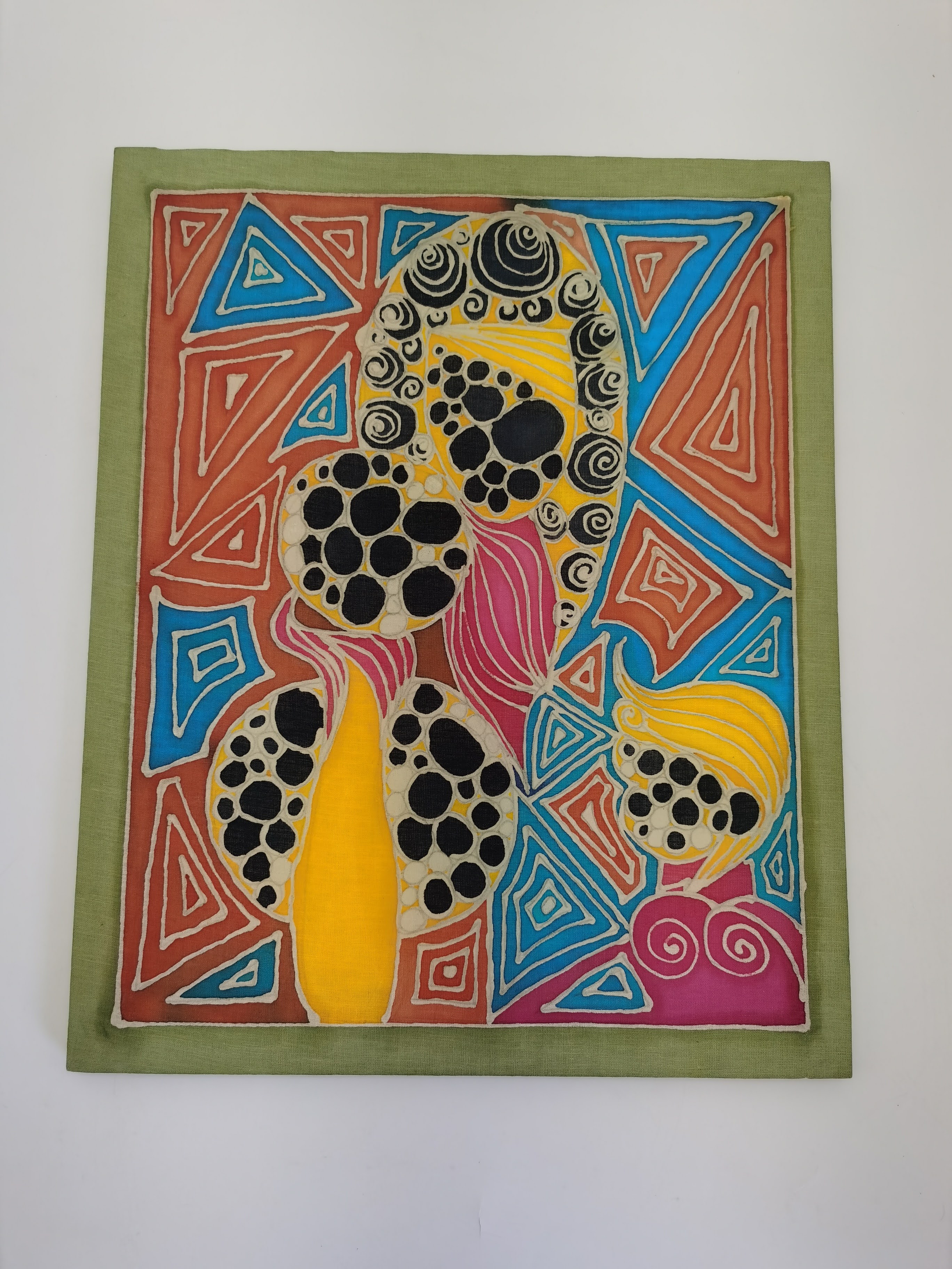 WALL DECO BATIK PAINTING - GEOMETRY