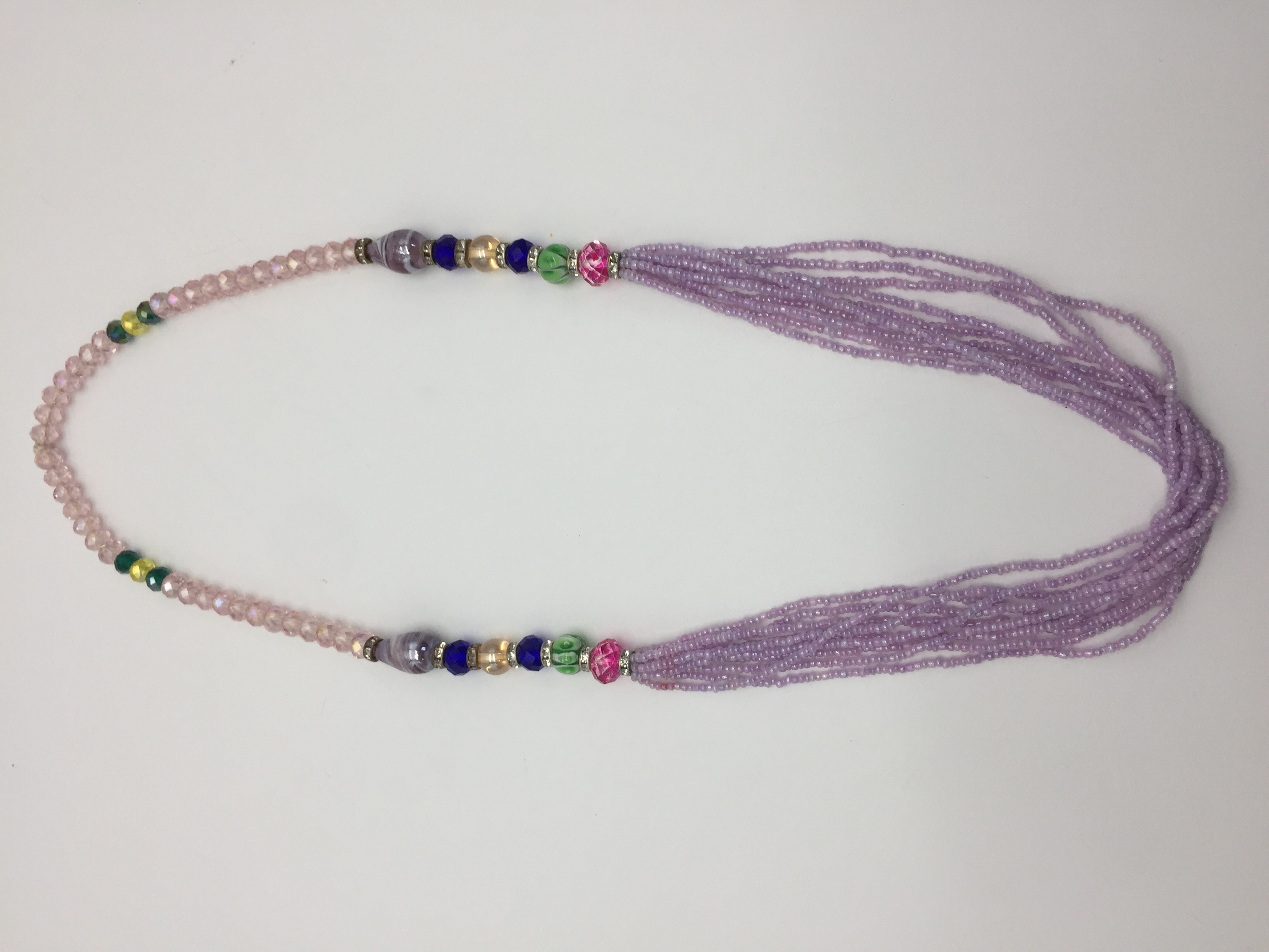 CRYSTAL JUNTAI PURPLE NECKLACE