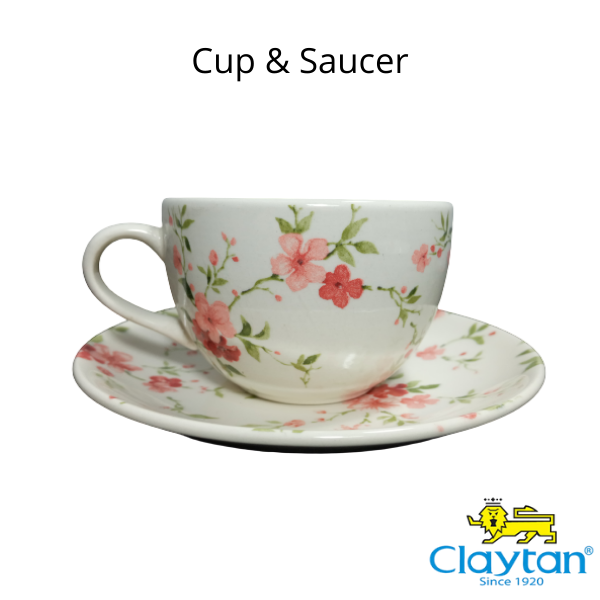 CLAYTAN - CUP & SAUCER FLORID