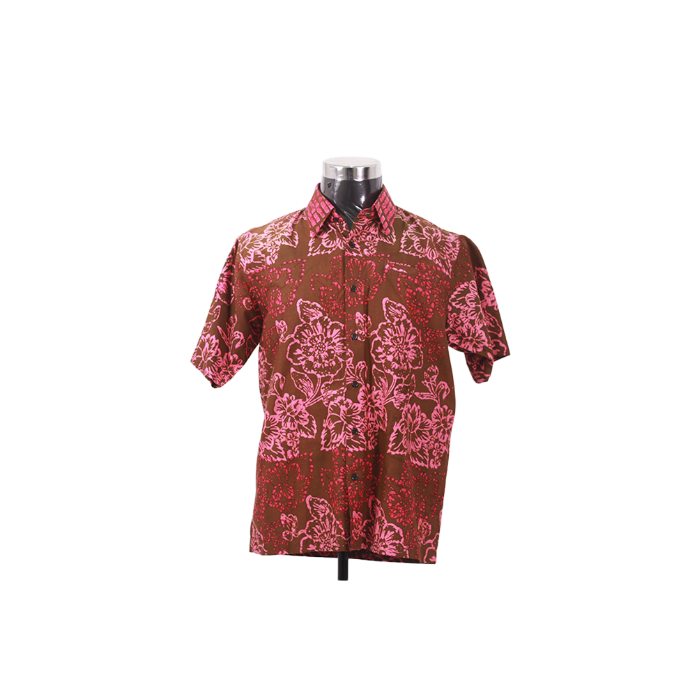 KEMEJA BATIK LELAKI  COTTON LENGAN PENDEK