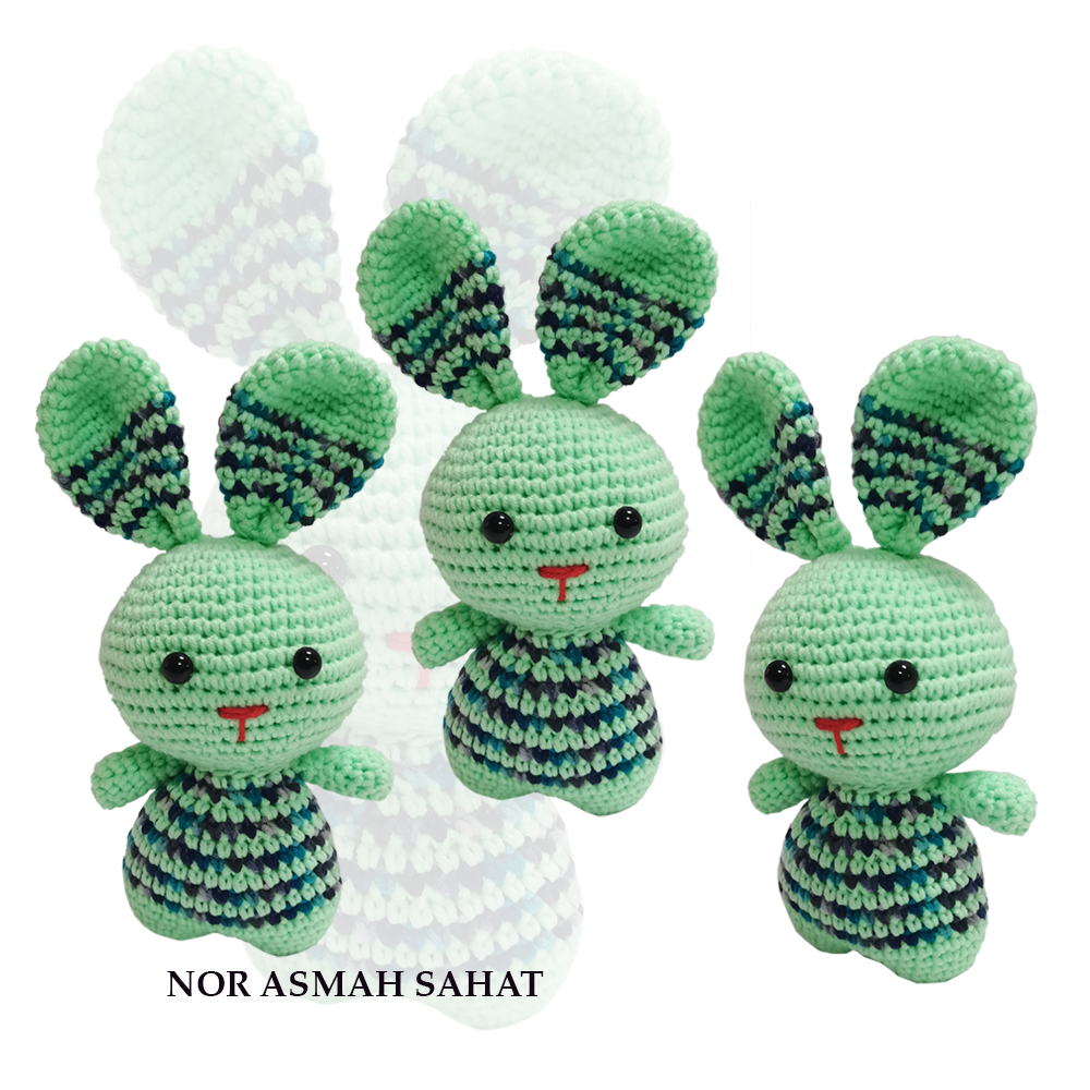 (361) AMIGURUMI RABBIT - 3 UNIT