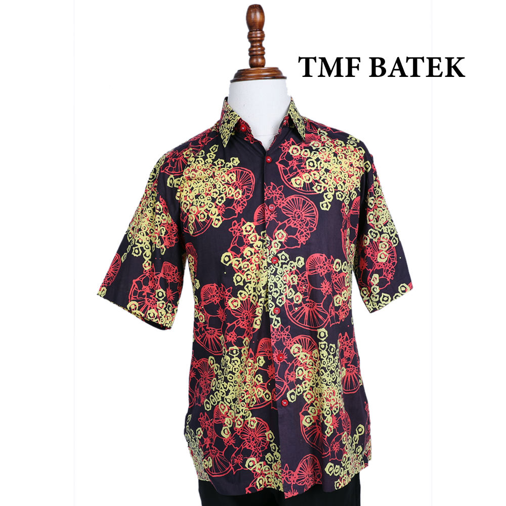 (PRE-ORDER 1036) KEMEJA BATIK LENGAN PENDEK SLIM FIT