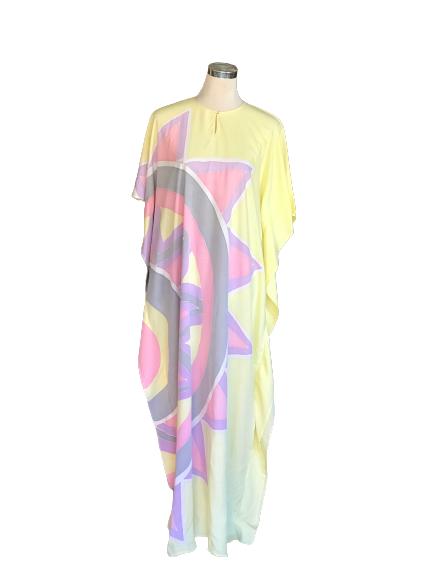 KAFTAN LENGAN PENDEK  PASTEL