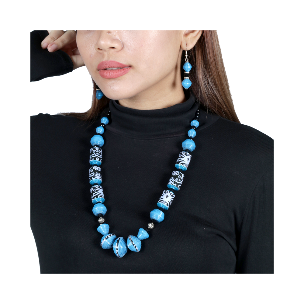SARAWAK PAPER BEADS NECKLACE