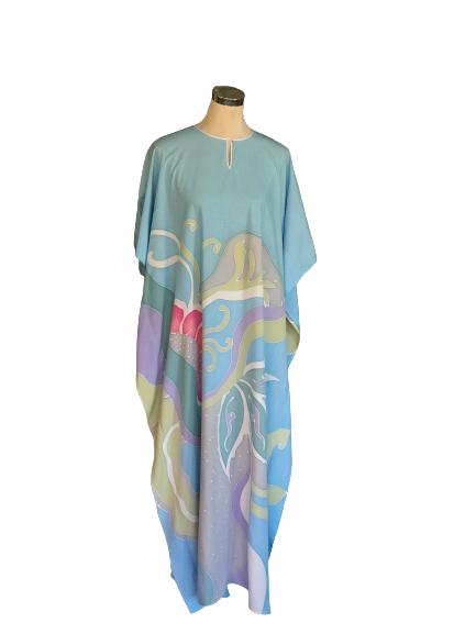KAFTAN LENGAN PENDEK  PASTEL