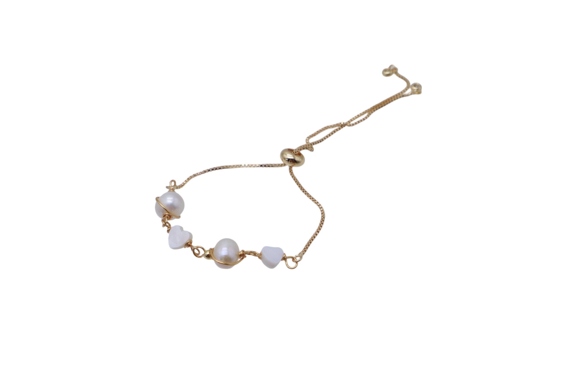 PURE PEARL AND PRECIOUS STONE BRACELET