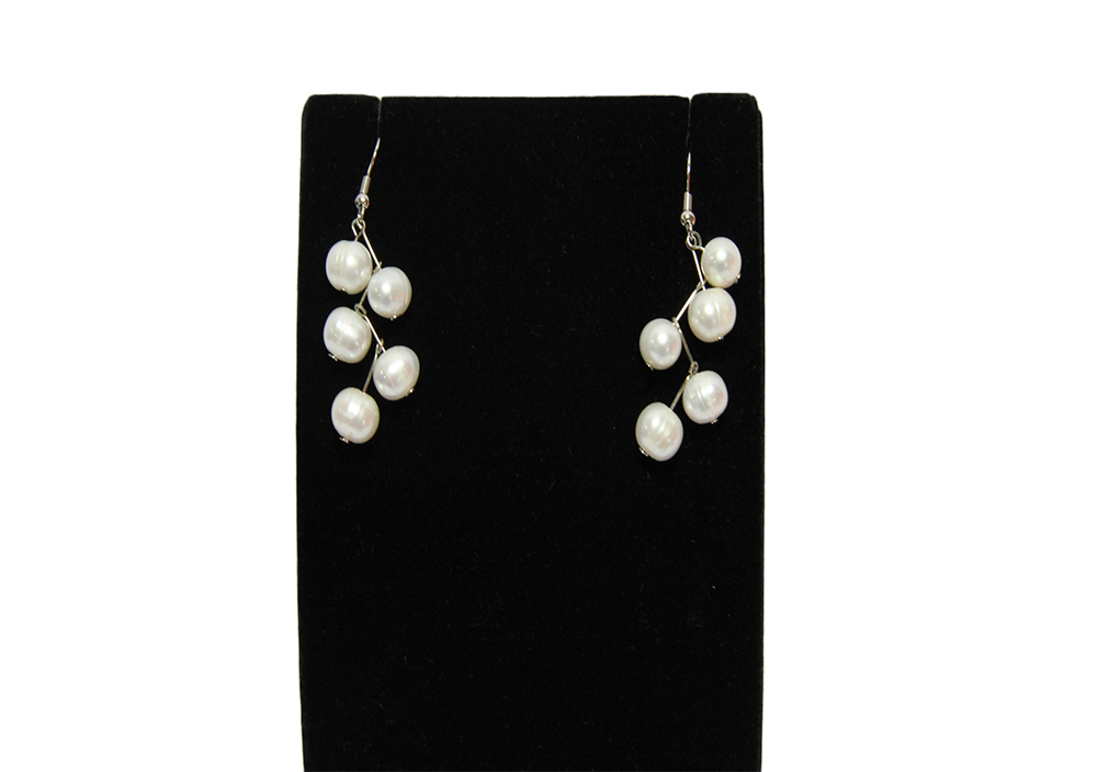 Earring Zig Zag Pearl