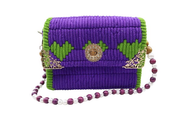 PLASTIC CANVAS HANDBAG