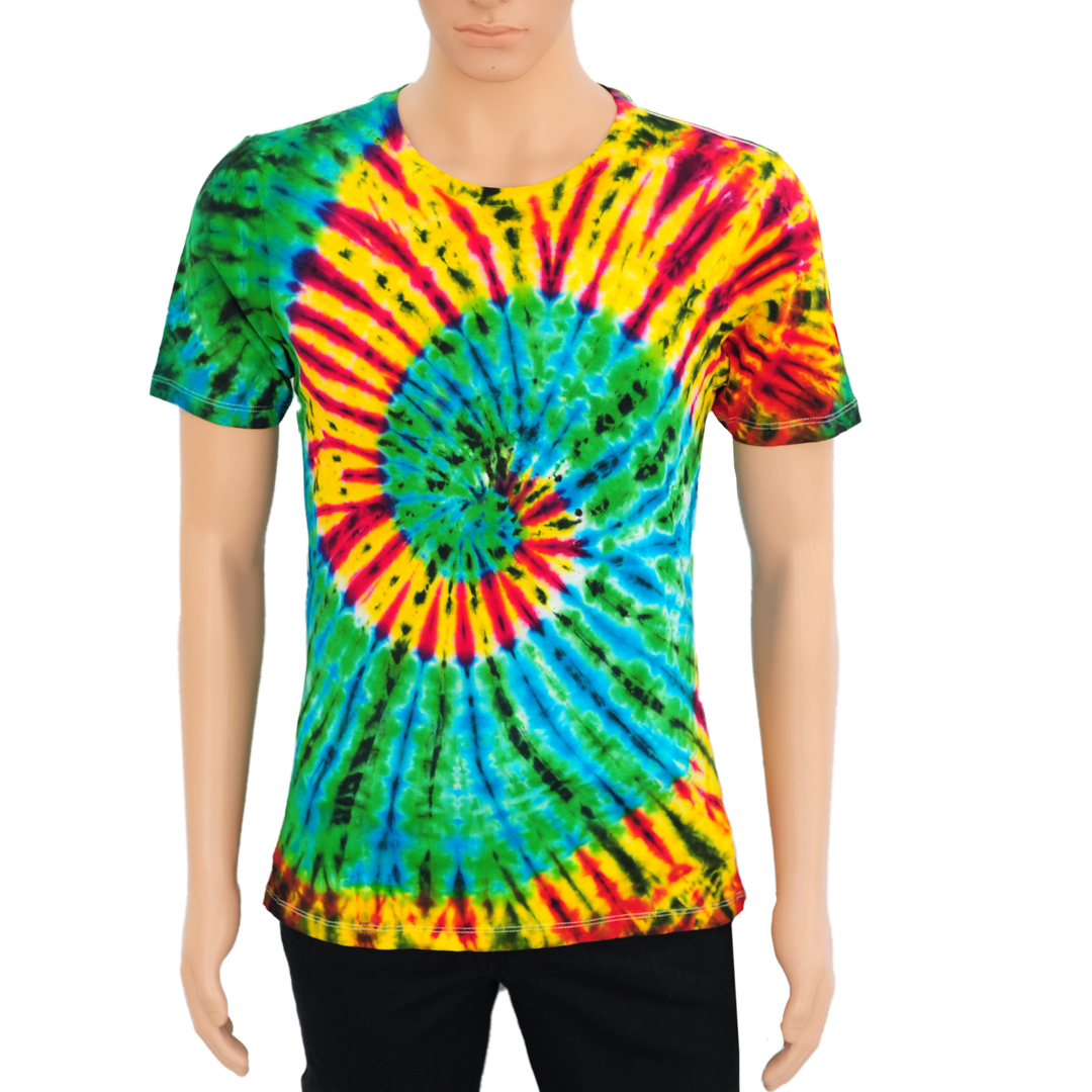 T-SHIRT TIE DYE  LELAKI LENGAN PENDEK