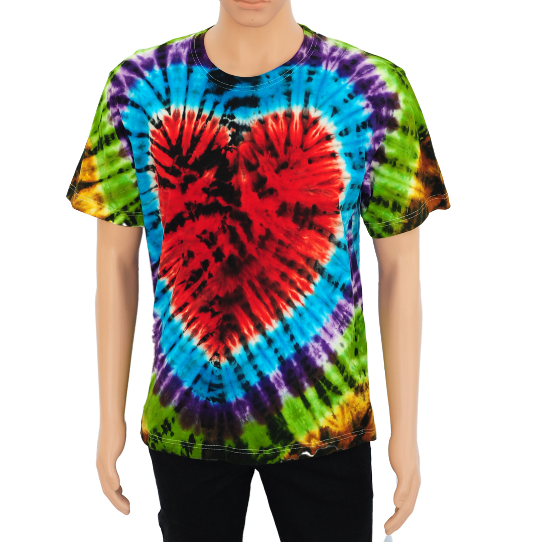 T-SHIRT TIE DYE  LELAKI LENGAN PENDEK