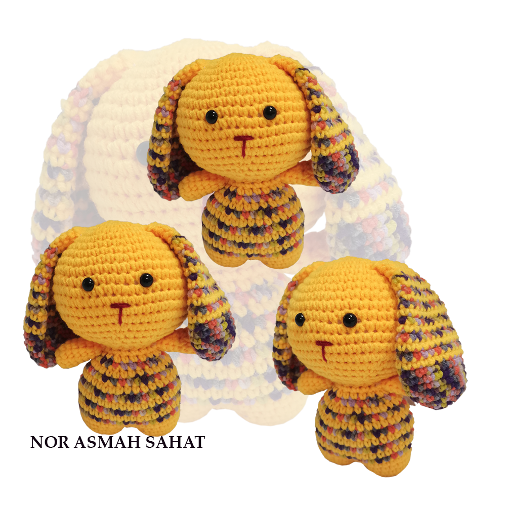 (355) AMIGURUMI RABBIT - 3 UNIT