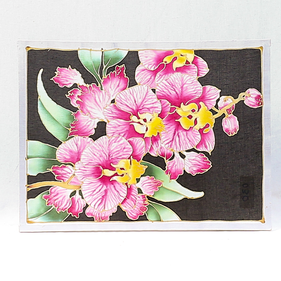 ORCHID 2 (BATIK PAINTING)
