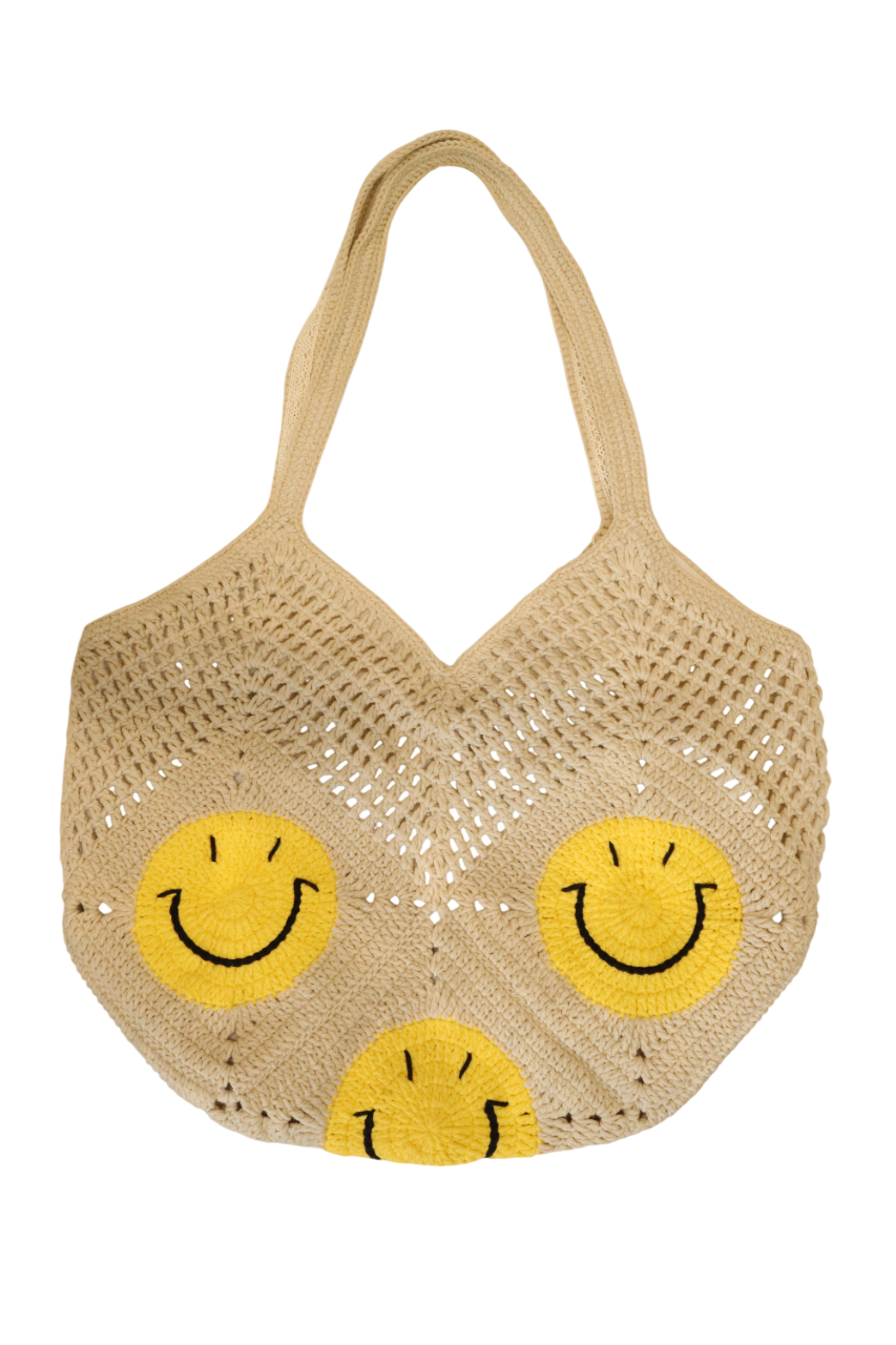 SMILING FACE BUCKET BAG