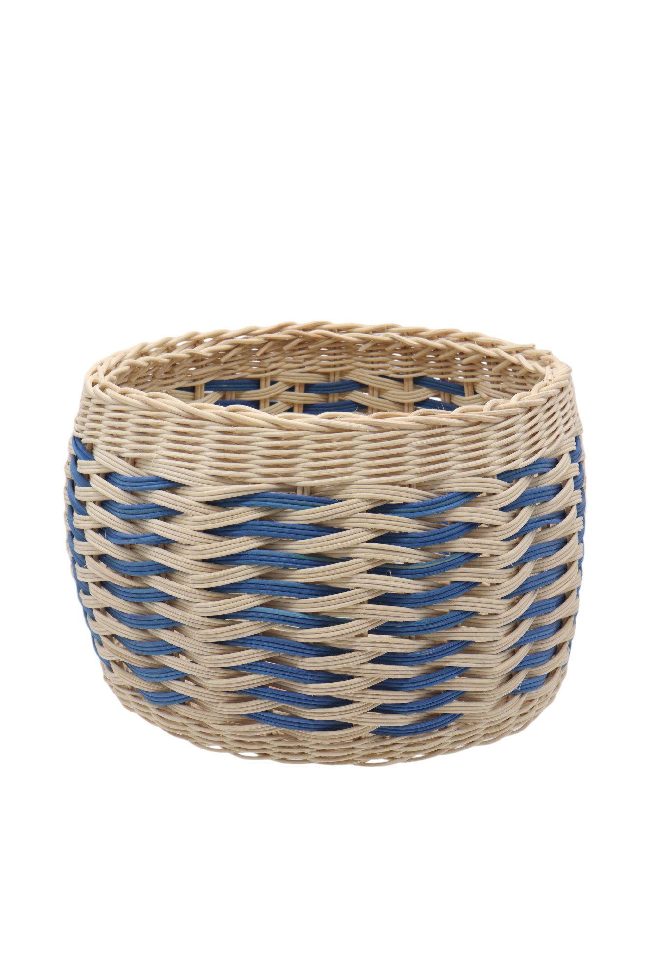 (PRE ORDER) RATTAN FRUIT BASKET  (BLUE EDITION)