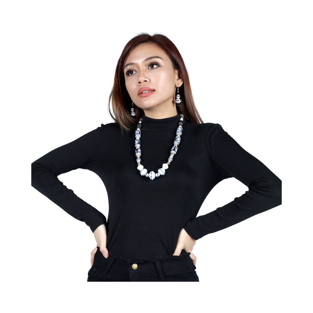 SARAWAK PAPER BEADS NECKLACE