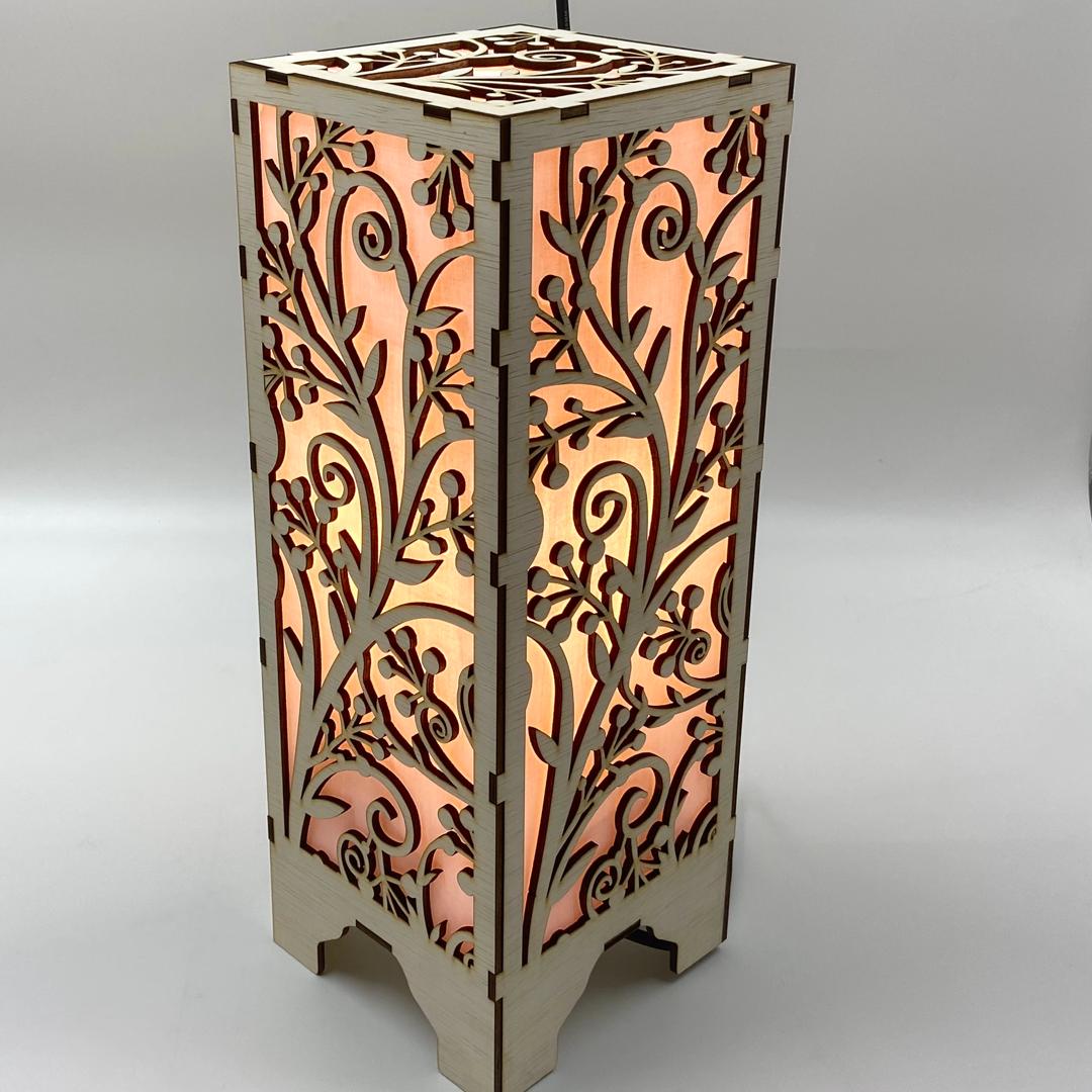 LAMPU HIASAN MEJA MOTIF FLORA