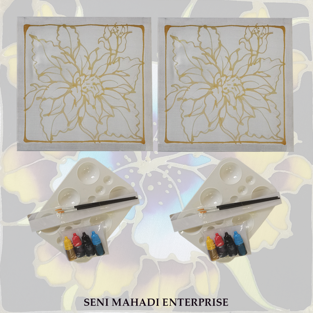 (126) BATIK KIT DIY BUNGA KEKWA ( COMBO 2)