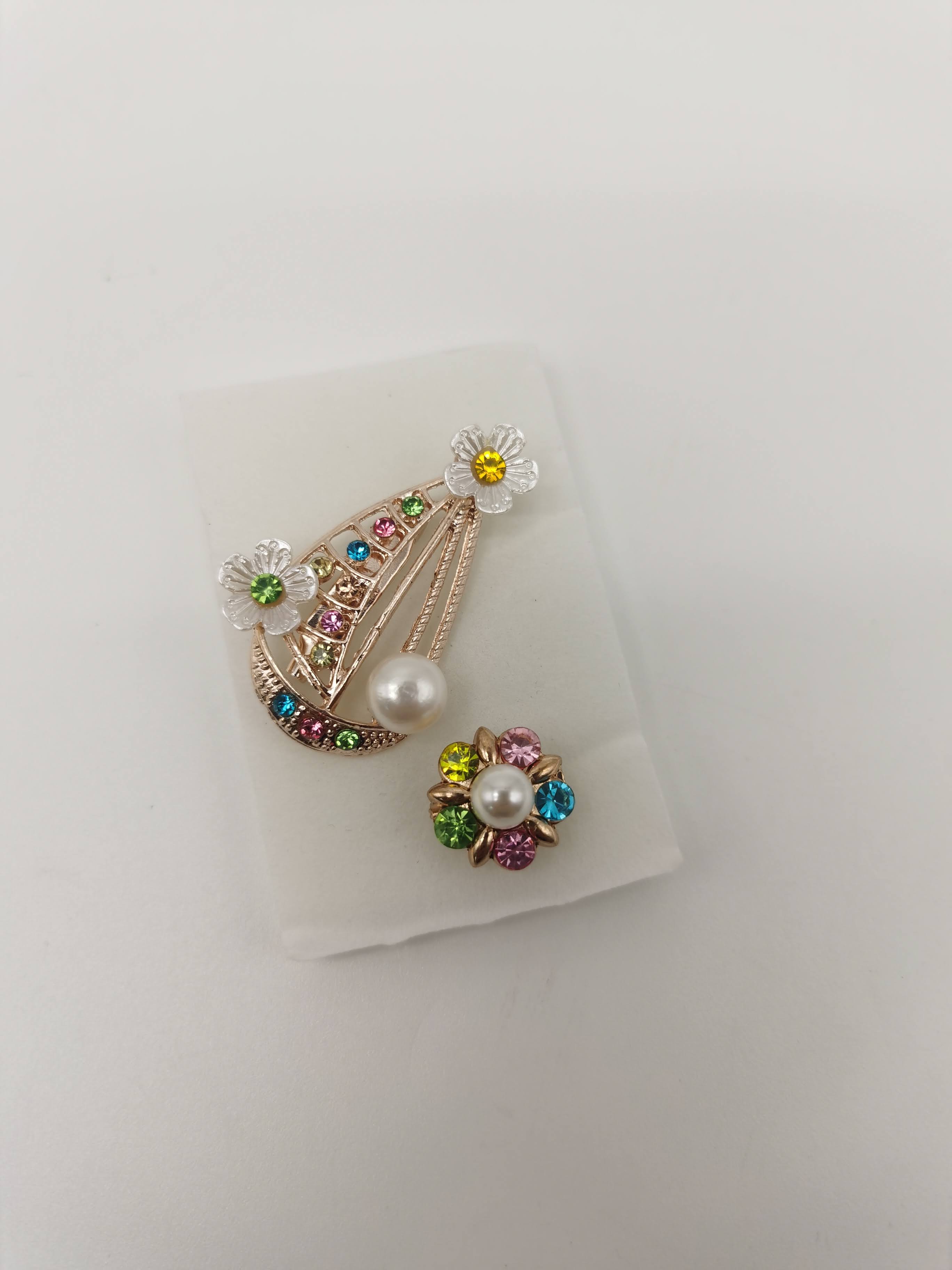 SET PIN WANITA KAPAL LAUT KUNING + HIJAU