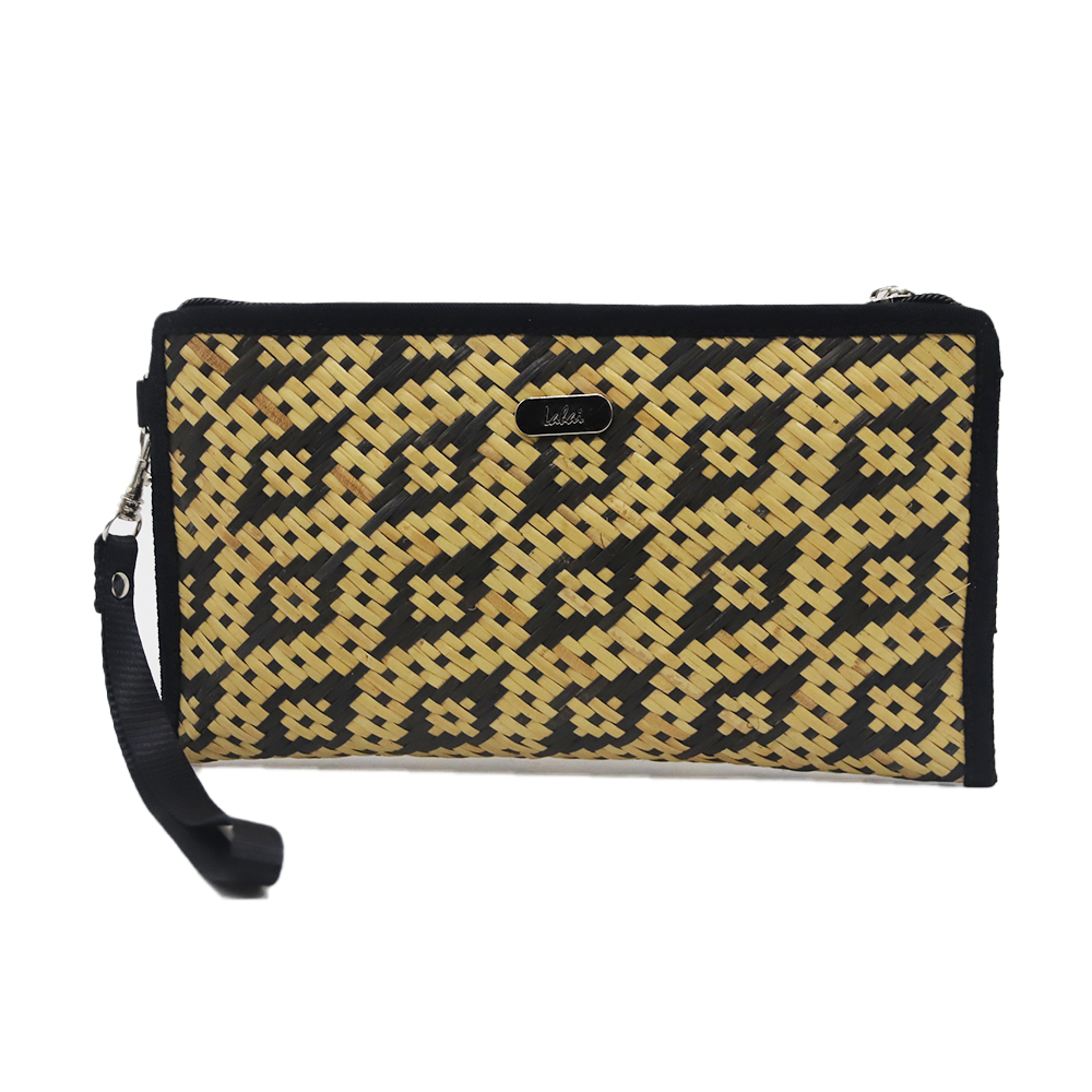 RATTAN WEAVING CLUTCH BAG