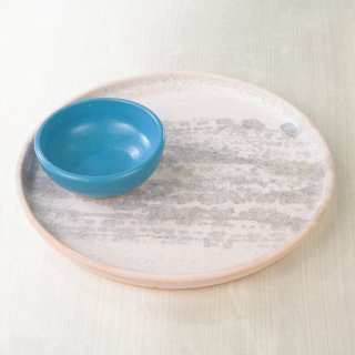 (SET) CERAMIC PLATE + CERAMIC SAMBAL BOWL