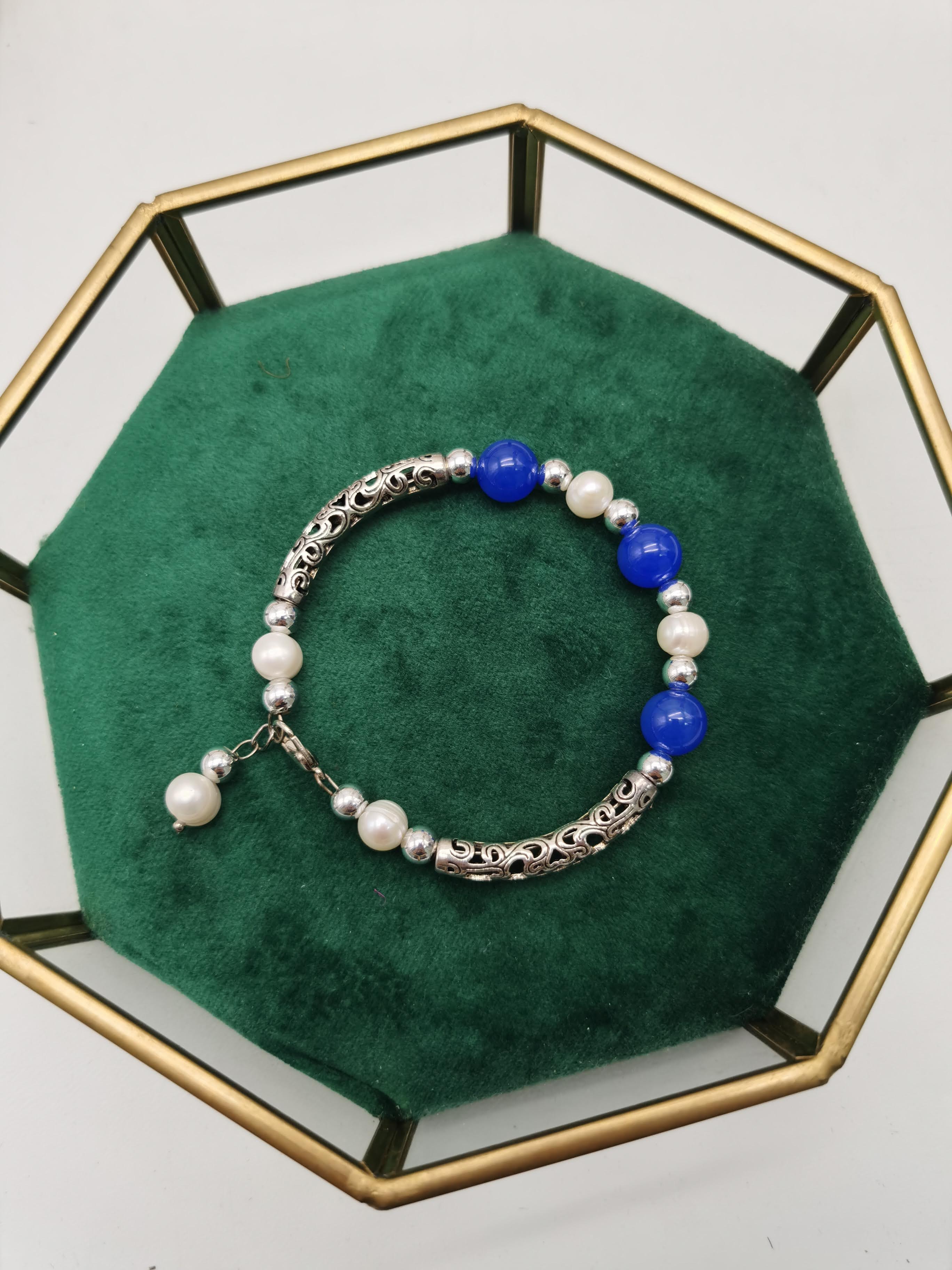 GELANG BANGLE MUTIARA AIR ATAWAR DAN BATU AIR BIRU