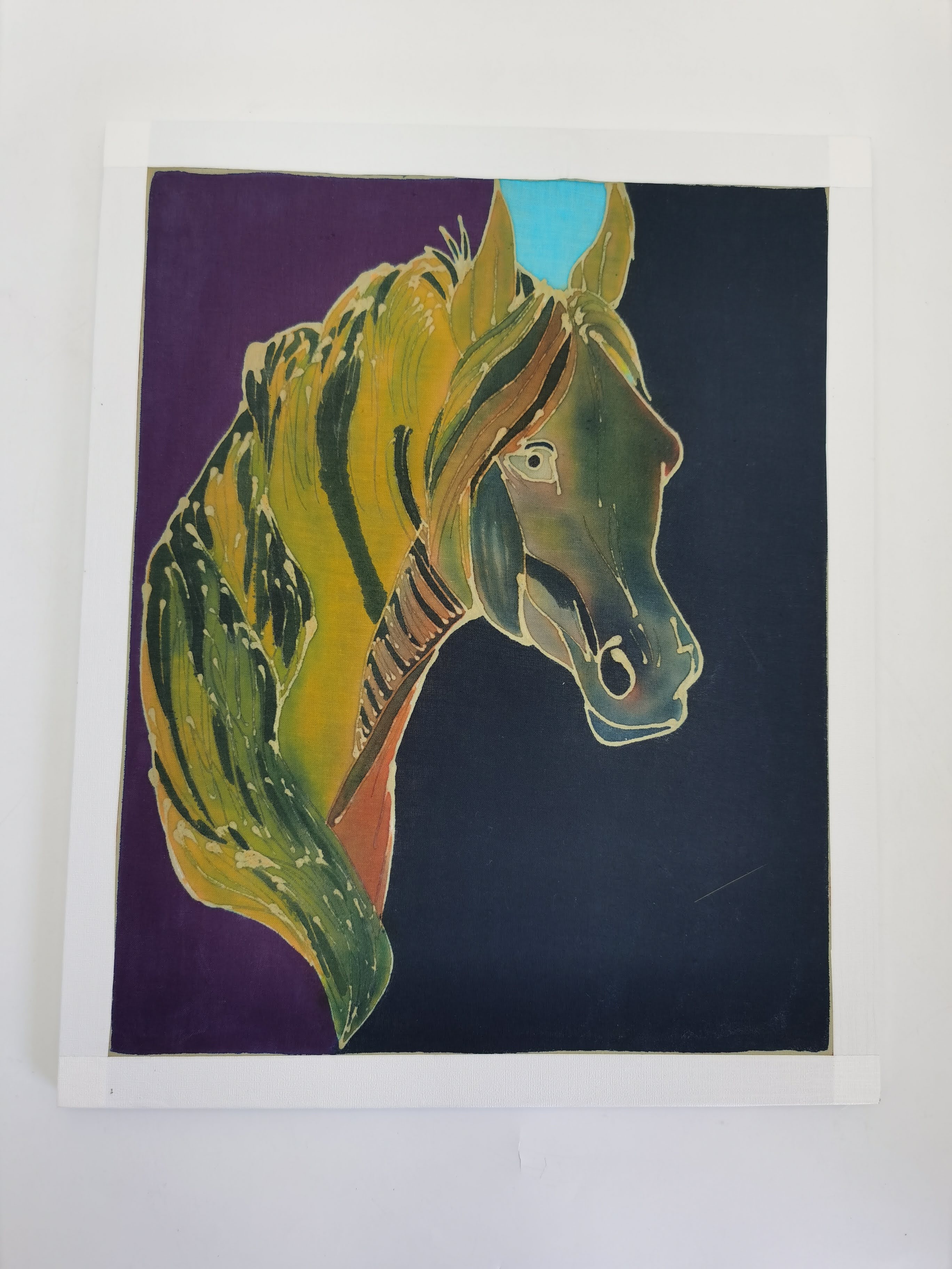 WALL DECO BATIK PAINTING - HORSE
