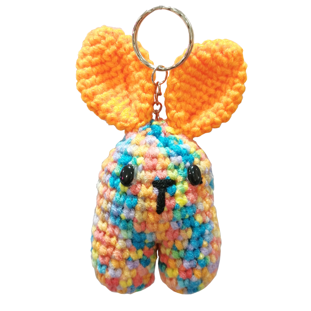 (PRE-ORDER 127) AMIGURUMI RABBIT 2D KEYCHAIN