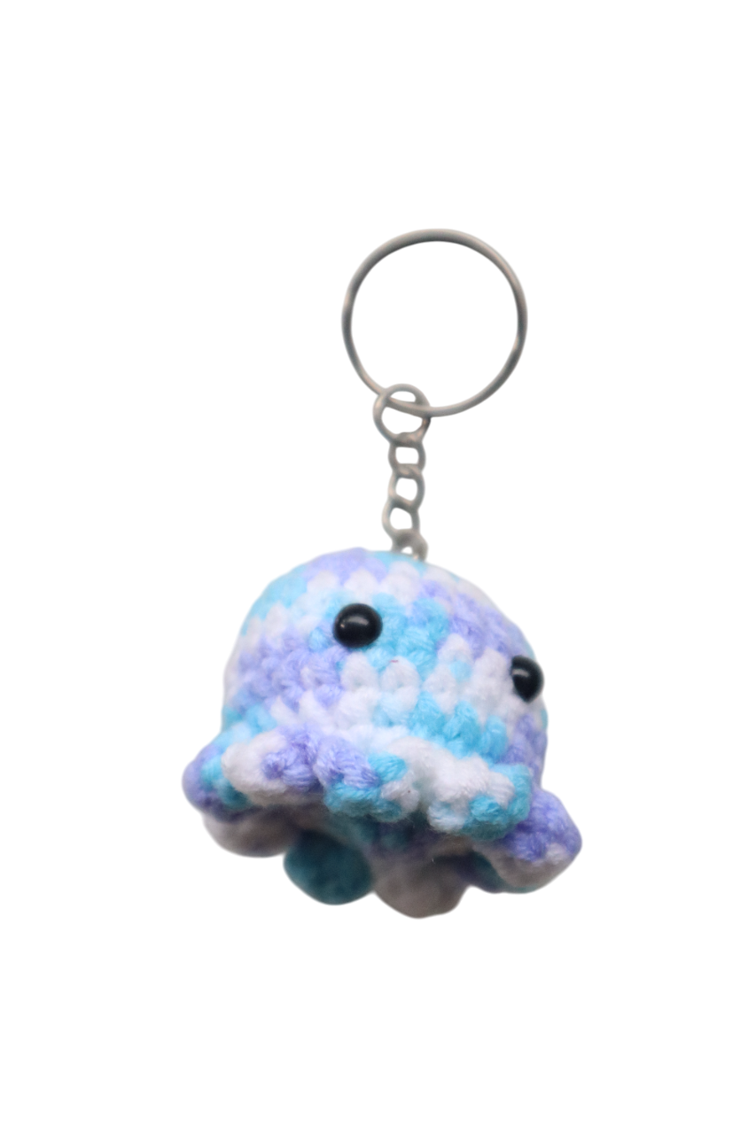 CUTE OCTOPUS CROCHET KEYCHAIN