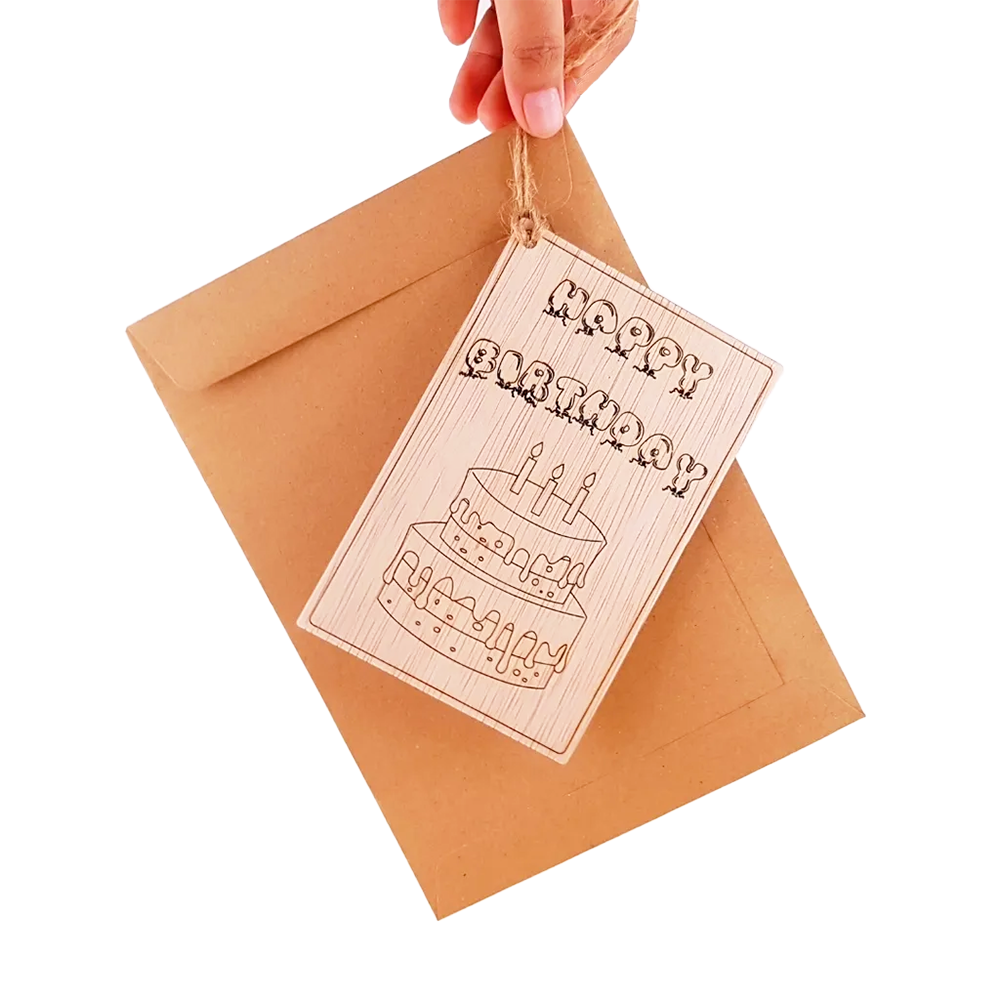 CUSTOM BIRTHDAY CARD ENGRAVE