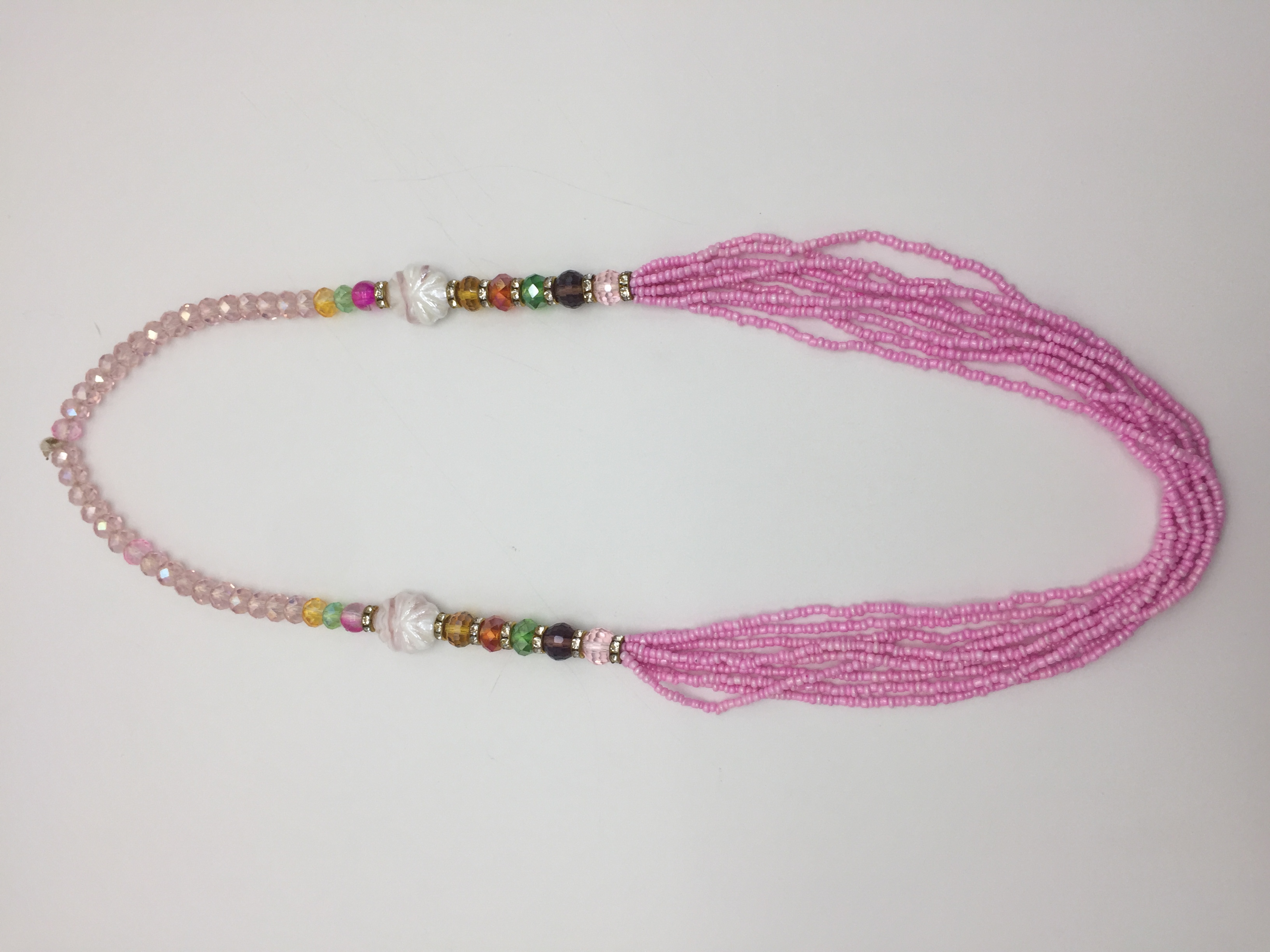 CRYSTAL JUNTAI PINK NECKLACE