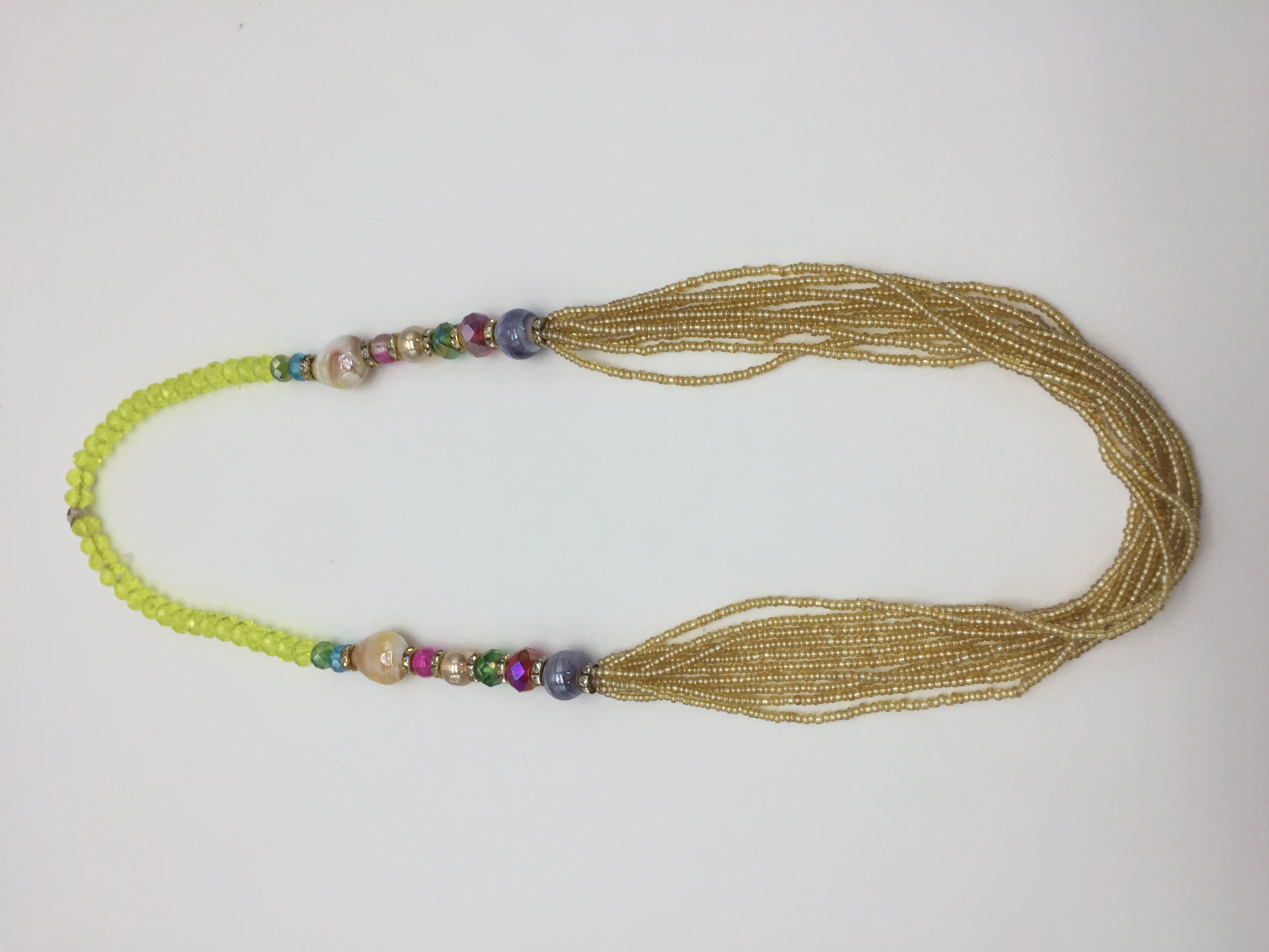 CRYSTAL JUNTAI GREEN NECKLACE