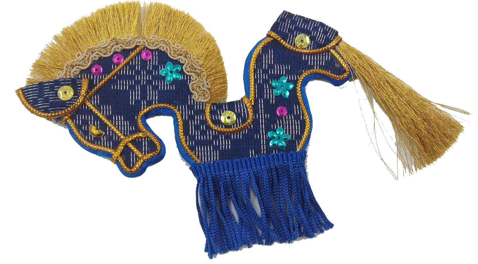 KUDA KEPANG SONGKET BIRU