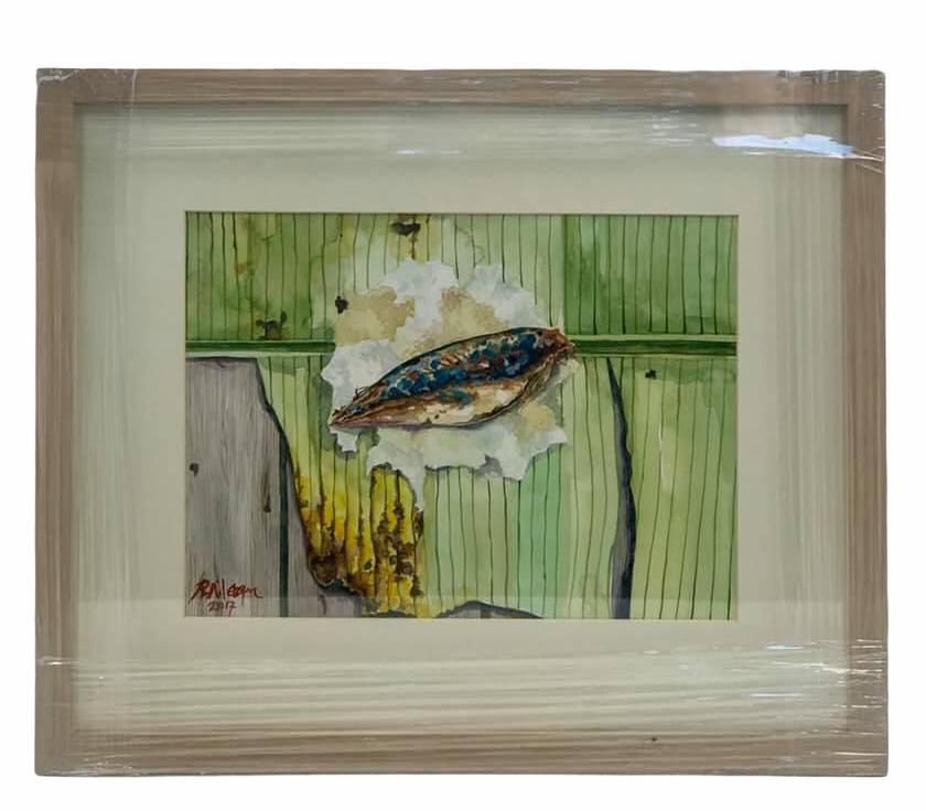 LUKISAN NASI DAUN PISANG