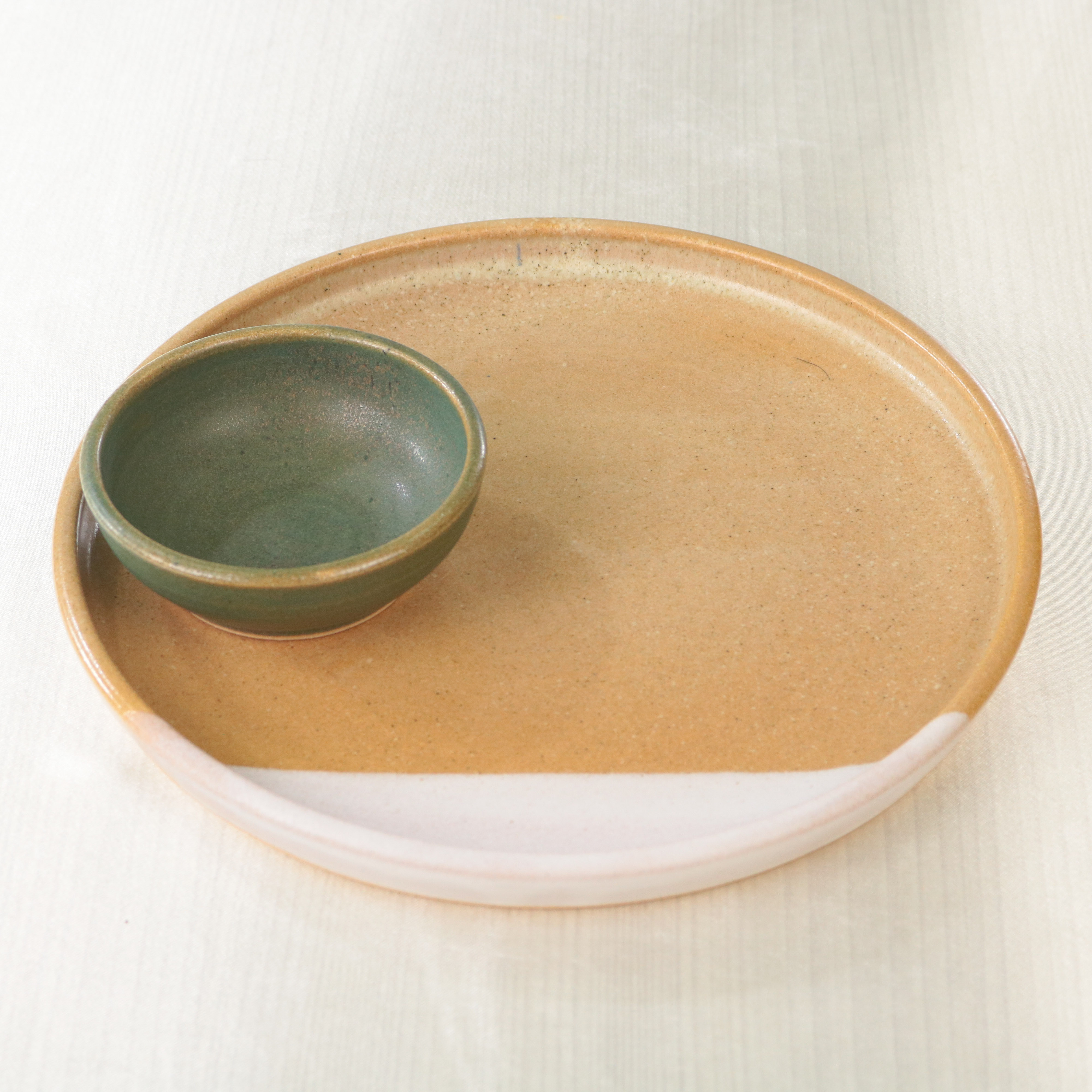 (SET) PINGGAN SERAMIK + MANGKUK SAMBAL SERAMIK