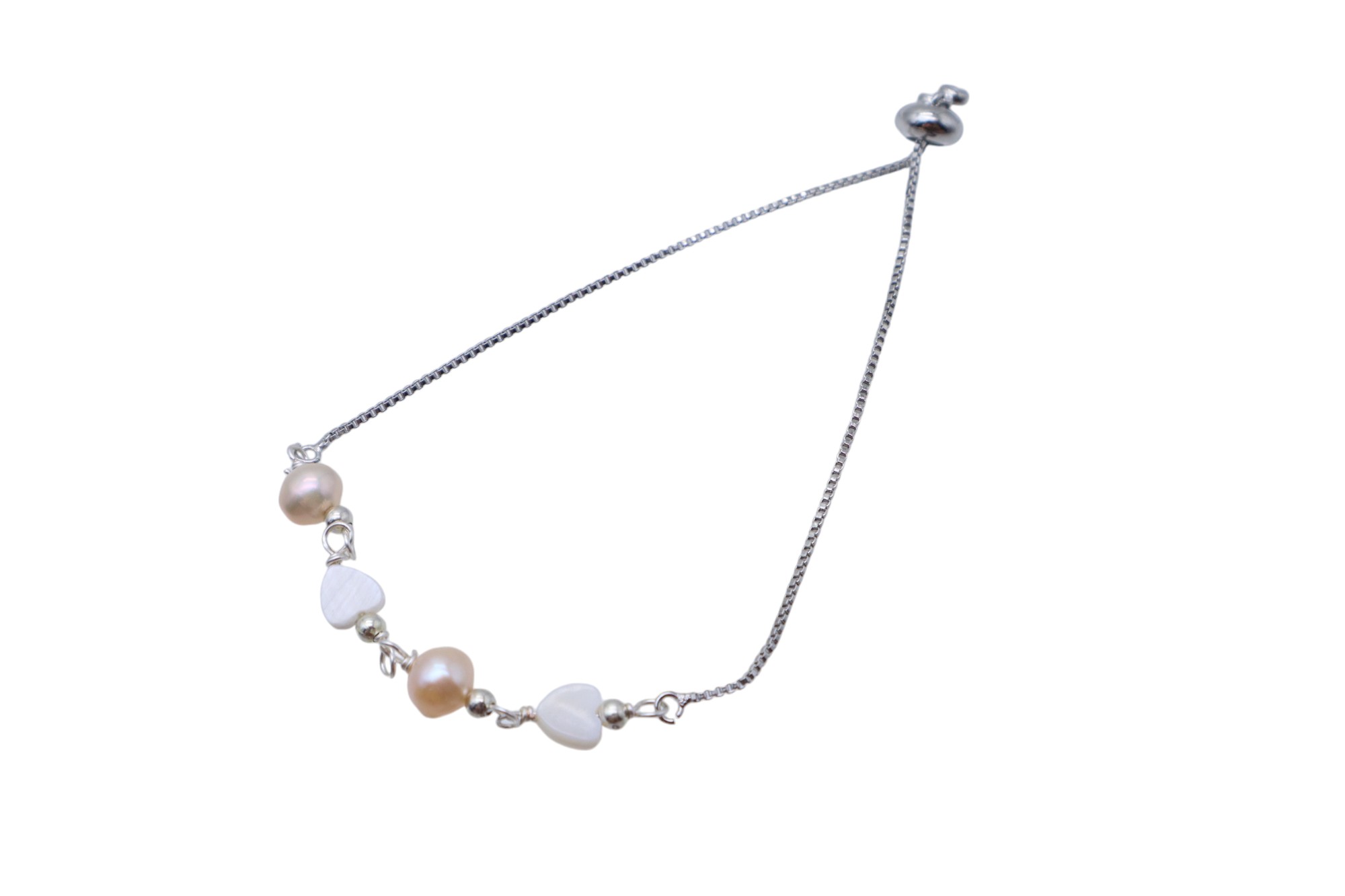 PURE PEARL AND PRECIOUS STONE BRACELET