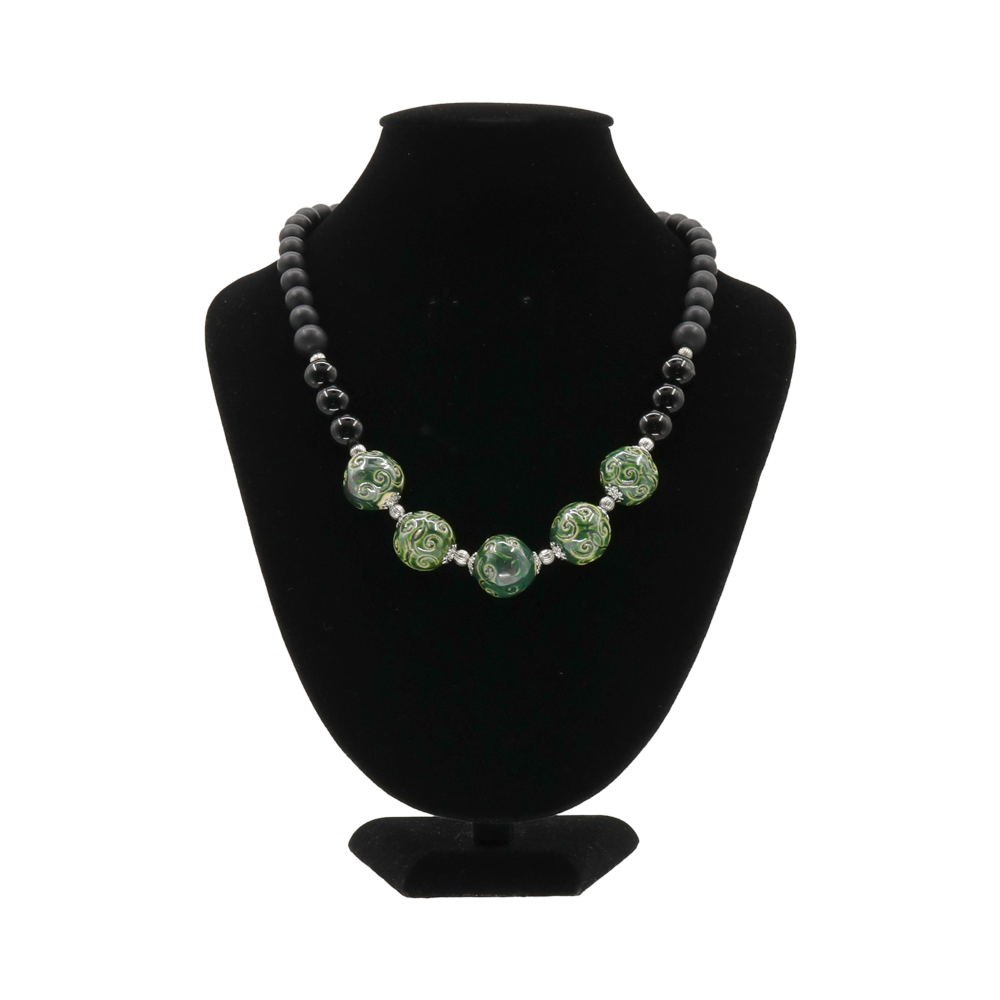 RANTAI LEHER SERAMIK HIJAU SARAWAK