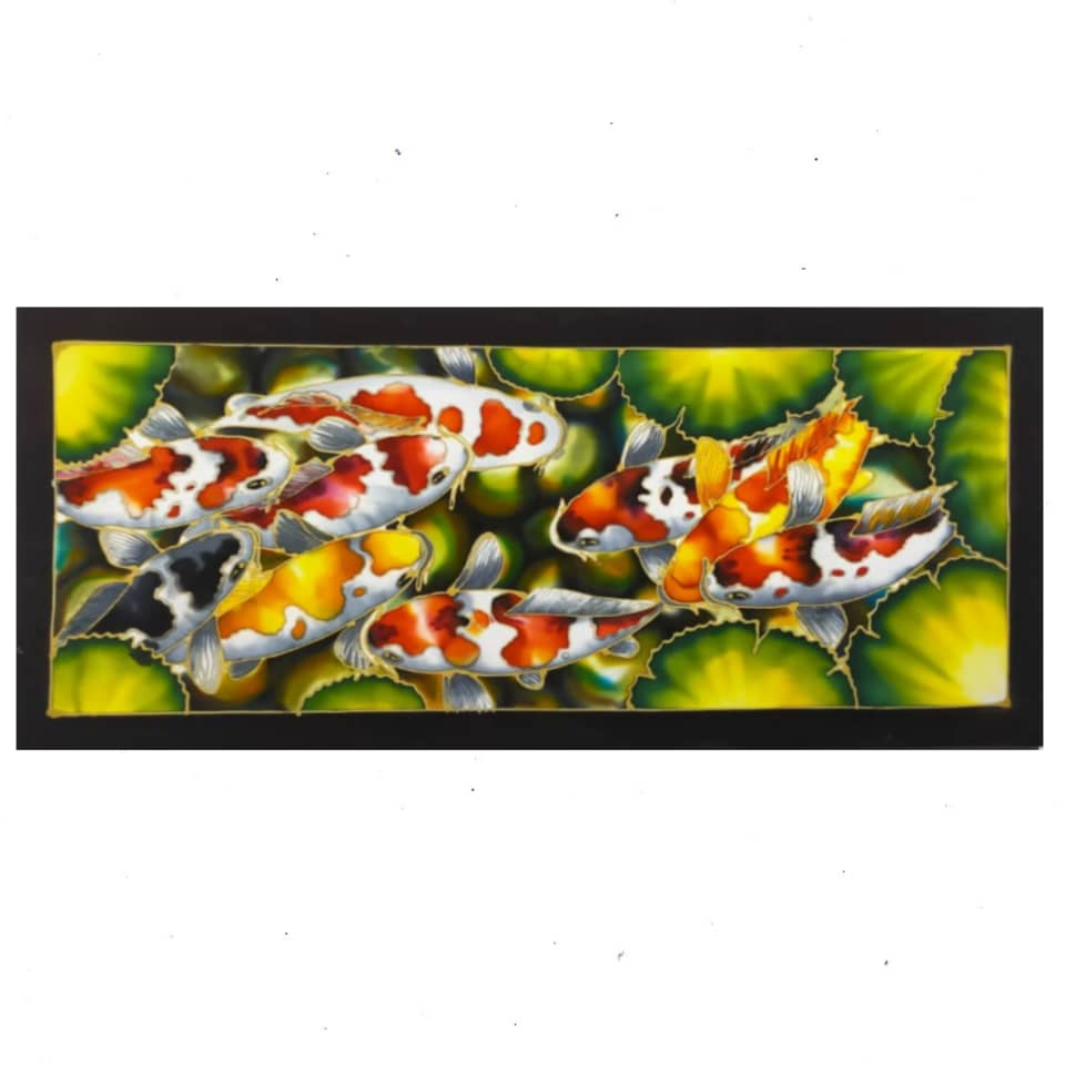 KOI FISH BATIK PAINTING