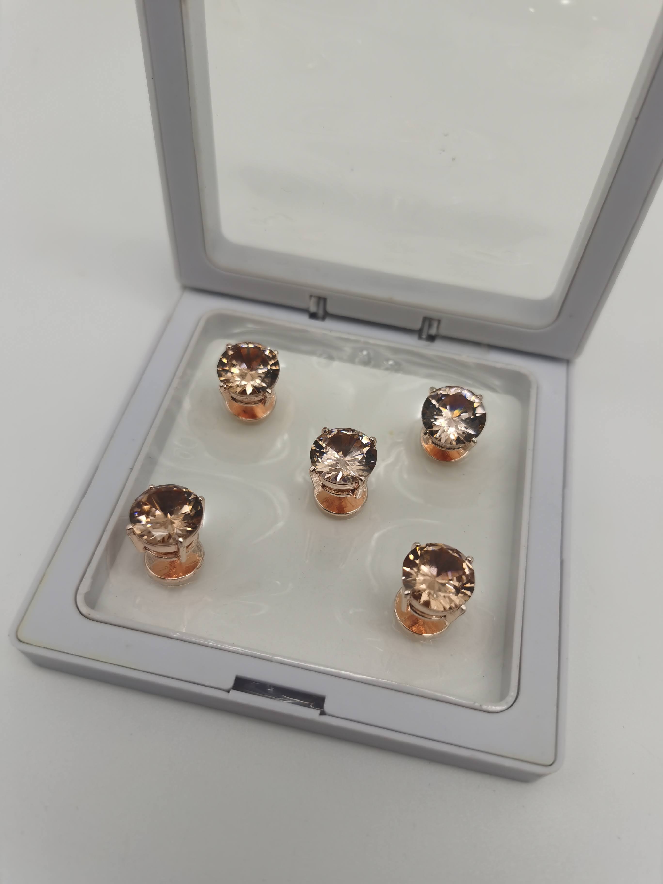 BUTANG BAJU MELAYU KRISTAL BROWN