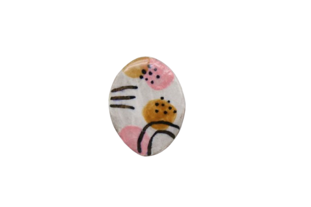 CERAMIC BROOCH