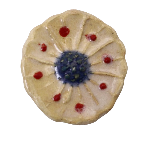 CERAMIC BROOCH